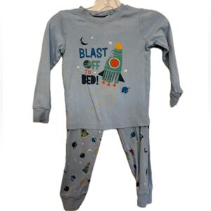 George Light Blue Blast Off Pajama Set
